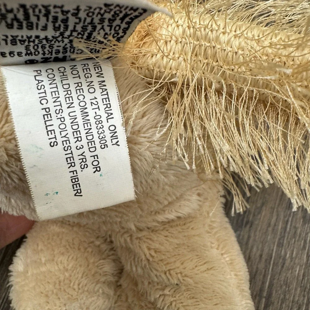 Webkinz Cuddles Plush Dog Shaggy Blonde Floppy‎ Ears Animal Toy